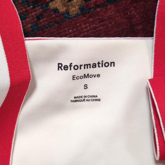 Reformation Farrah‎ Ecomove Athletic Mini Dress Medium Striped White Pickleball - Picture 10 of 14